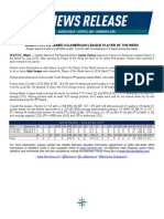 07.31.17 Mariners LHP James Paxton Named Co-AL Player of The Week