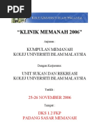 Kertas Kerja Cadangan Klinik Memanah