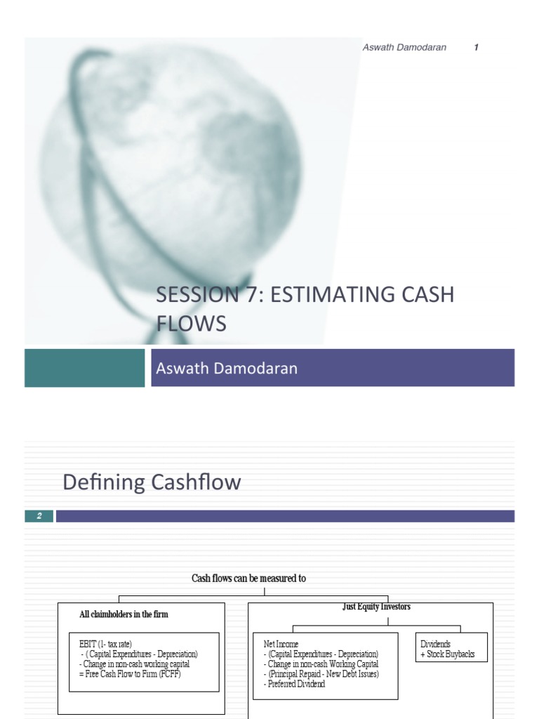 Session 7: Estimating Cash Flows: Aswath Damodaran | PDF | Expense |  Investing