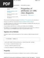 Properties of Attributes On UML Class Diagrams