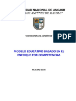 Modelo Educativo UNASAM 2016