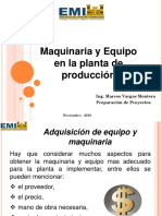 Estudio Tecnico - Maquinaria y Equipo en La Planta. OK