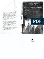 Crozier y Friedberg El Actor y El Sistema Las Restricciones de La Accion Colectiva PDF