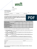 Recommendation Form B