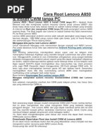 Download Cara Root Lenovo A850docx by Osman Anuar SN355203905 doc pdf