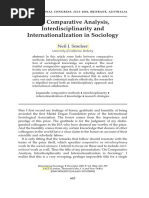 On comparative, interdisciplinary and internationalization in sociology
