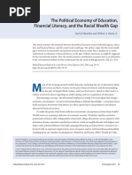 The Political Economy of Education Financial Literacy and the Racial Wealth Gap