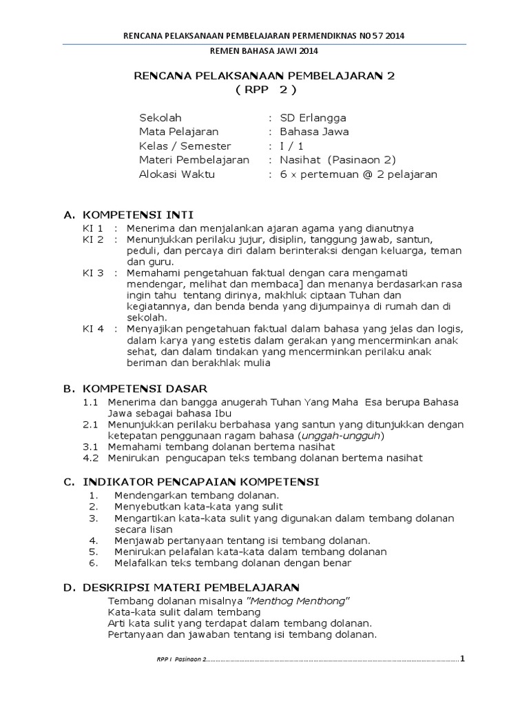 Rpp I Pasinaon 2 Docx