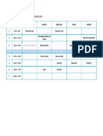 Planilla Horarios