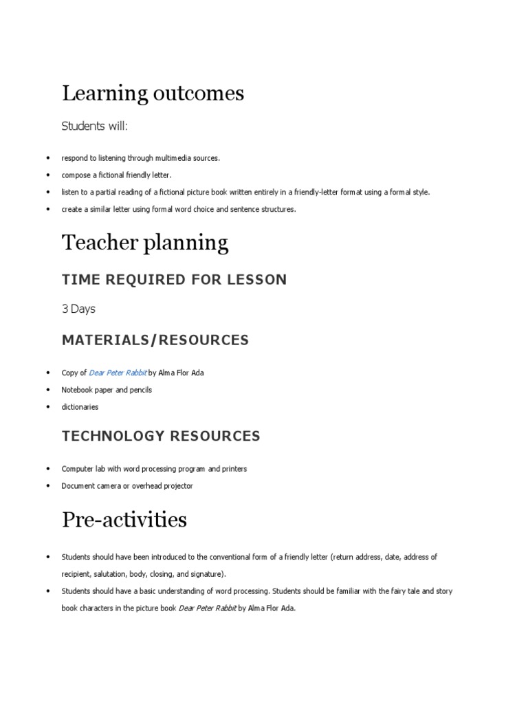 Tech Lesson Plan 3 | PDF | Books | Human Communication