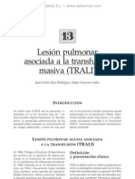 Lesio Ün Pulmonar Asociada A La Transfusio Ün Masiva (TRALI)