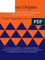 Walter Burkert, Rene Girard, and Jonathan Z. Smith On Ritual Killing and Cultural Formation