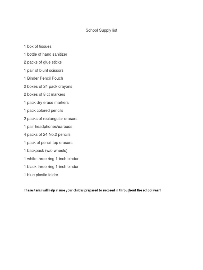 Onslow County School Supply List Everything You Need Where To Find It - rsb9kil