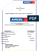 Rajiv Ranjan (Aircel Project Report) Retail Visibility of Aircel With Respect To Competitors