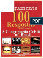 100 Respostas Bíblicas para A CONGREGAÇÃO CRISTÃ NO BRASIL - Édino Melo - FERRAMENTA PDF