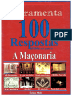 100 Respostas Bíblicas para A MAÇONARIA - Édino Melo - FERRAMENTA