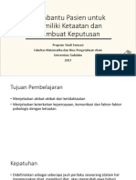 Membantu Pasien Memiliki Ketaatan Dan Membuat Keputusan