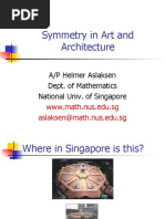 Symmetry in Art and Architecture