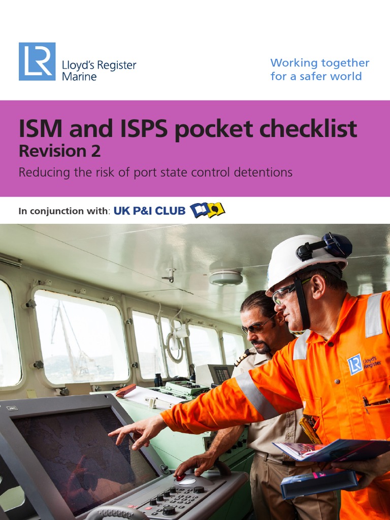 ISM-IsPS Pocket Checklist - Revision 2 | PDF | Water Transport | Shipping