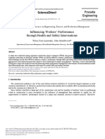 Influencing Workers' Performance Through Health and Safety Interventions