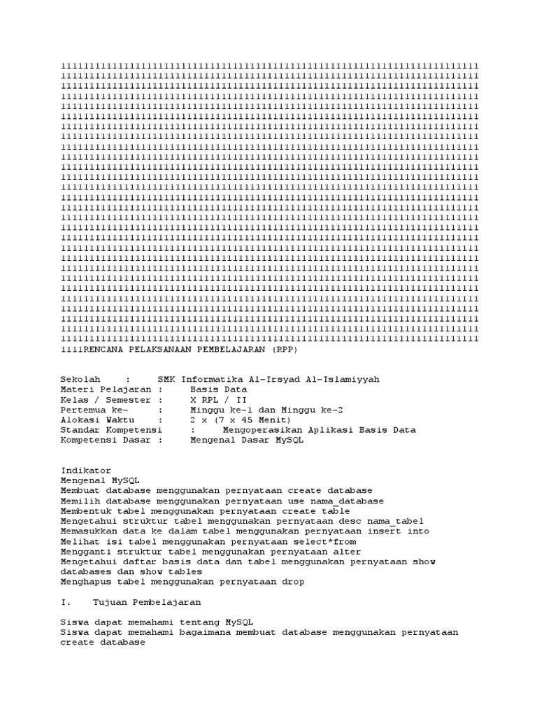 File Rusak Data Model Data
