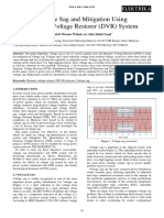 Voltage Sag and Mitigation Using Dynamic Voltage Restorer (DVR) System