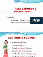 Heat, Heat Capacity & Specific Heat: Discussed by