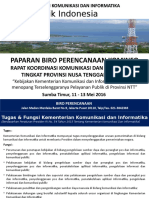 Presentasi Biro Perencanaan Kominfo