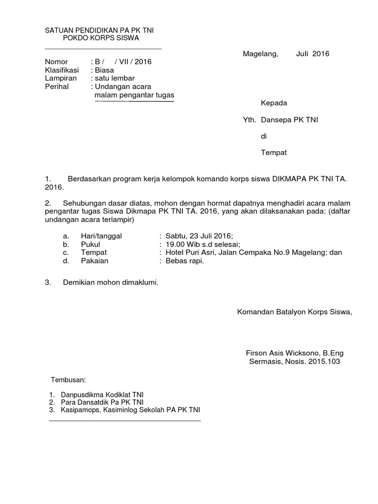 65 Contoh Undangan Menghadiri Acara Terbaru