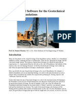 An Advanced Software For The Geotechnical Design of Foundations
