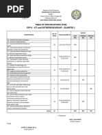 Download Epp 6 Ict and Entrepreneurship First Periodical Test Table of Specifications by Jacqueline Acera Balingit SN355248804 doc pdf