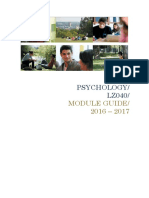 Psychology/ LZ040/: Module Guide/ 2016 - 2017