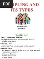 Sampling Design and Techniques