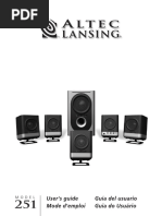 Altec Lansing 251 User Manual