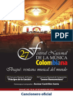 Cancionero2013 Musica Colombiana