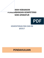 Arah Kebijakan Pengembangan Kompetensi SDMAparatur Kemen PANRB