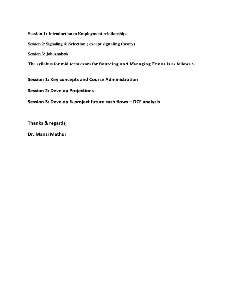 Employment Relationships & Fund Management | PDF | Career & Growth