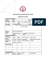 Cham Employment Application Form 2017