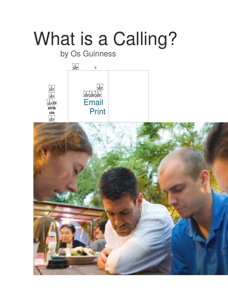 Understanding Biblical Calling | PDF | Christian Church | Disciple ...