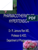 Pharmacotherapy of Hypertension: Dr. R. Jamuna Rani MD, Professor & HOD, Department of Pharmacology