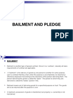 Bailment and Pledge Bba