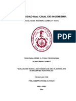 Evaluacion Tecnica y Economia de Unaplanta Piltode Efluentes Industriales PDF