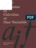 I. A Maron-Problems in Calculus of One Variable-Mir Publishers, Moscow (1973)