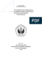 Implementasi Peraturan Daerah Kota Pontianak Nomor 10 Tahun 2010 Tentang Kawasan Tanpa Rokok Di Pontianak