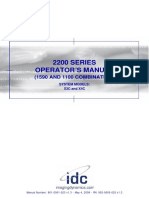 Idc DR 2200 X-Series Operatormanual