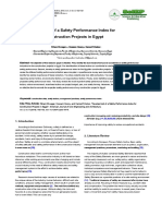 Development of A Safety Performance Index For Construction Projects in Egypt