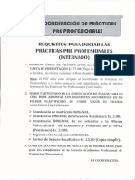 Iniciar Practicas Pre Profesionales 2015