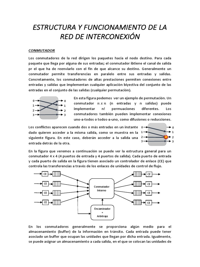 Estructura y Funcionamiento de La Red de Interconexión | PDF ...