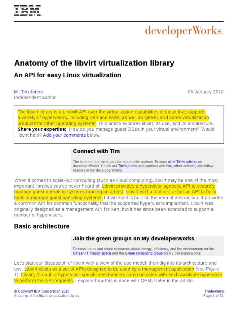 L Libvirt PDF | PDF | Virtual Machine | Operating System
