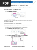 FAQ How To Rotate A Page in Word